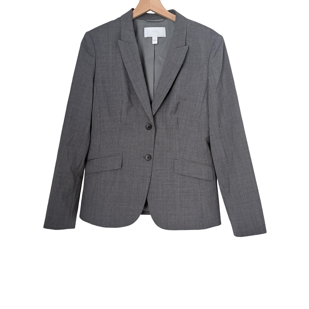 Boss Julea1 Stretch Wool Suiting Jacket Blazer Sz 8